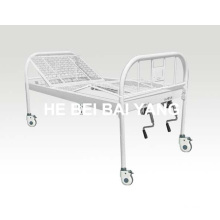 a-137 All Plastic-Sprayed Double-Function Manual Hospital Bed